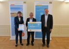 Markt Stammbach: Regierungspräsidentin von Oberfranken Heidrun Piwernetz mit Karl Philipp Ehrler (Erster Bürgermeister des Marktes Stammbach) und Ministerialrat Ralph Annau, Referatsleiter 95 des Bayerischen Staatsministeriums für Wirtschaft, Landesentwicklung und Energie.