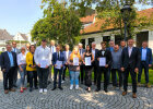 Gruppenbild der Besten Absolventinnen und Absolventen der Mittelschulen, Schulamtsbezirk Wunsiedel